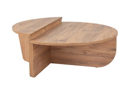 Nordure Mesa de Centro Atlantic Pine Pino Melamina 18mm Mesa Grande 90x30x60 cm Mesa Pequeña 85x35x30 cm